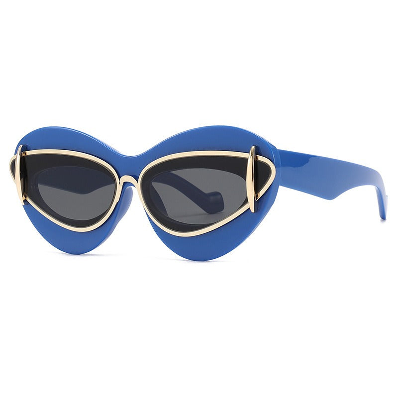Fashionable cat eye sunglasses with Y2K personality for men and women