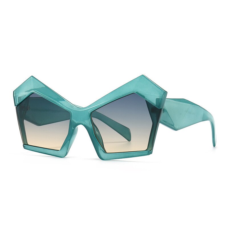 New Style Fashionable Big Frame Funny Hip-hop Sunglasses Catwalk Irregular Sunglasses Decorative Glasses