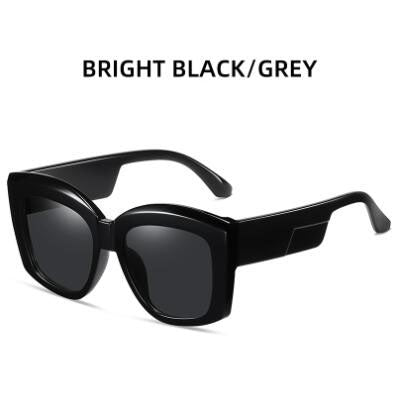 3D Frame Sunglasses in Grey