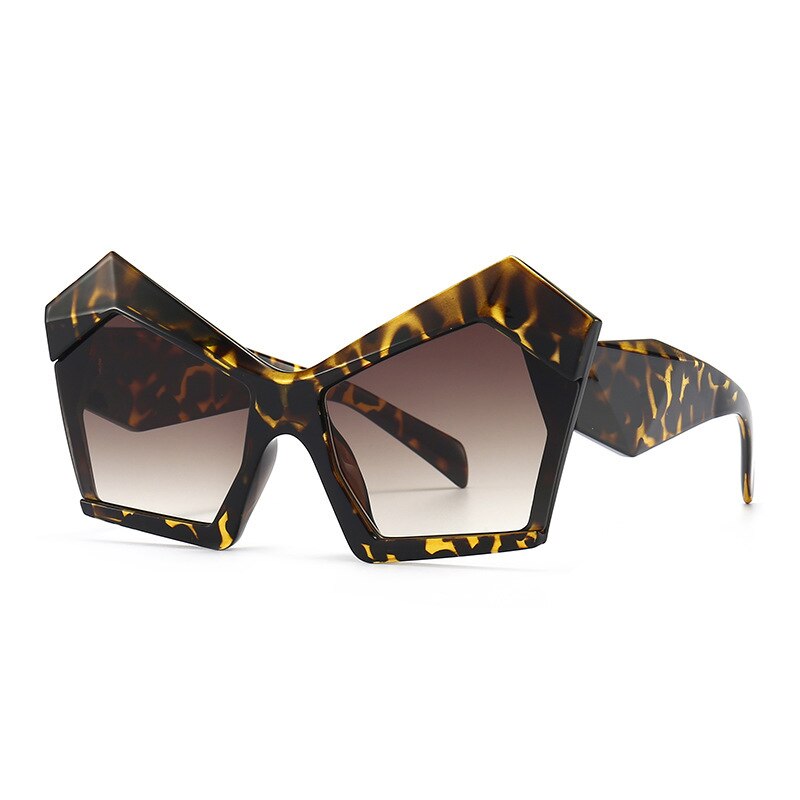 New Style Fashionable Big Frame Funny Hip-hop Sunglasses Catwalk Irregular Sunglasses Decorative Glasses