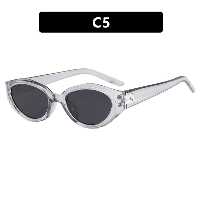 Mi nail small frame spicy girl same style small frame fashionable decoration trendy sunshade concave shaped sunglasses