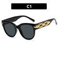 Large frame cat eye sunglasses, new fashionable and personalized sunglasses, photo sunglasses