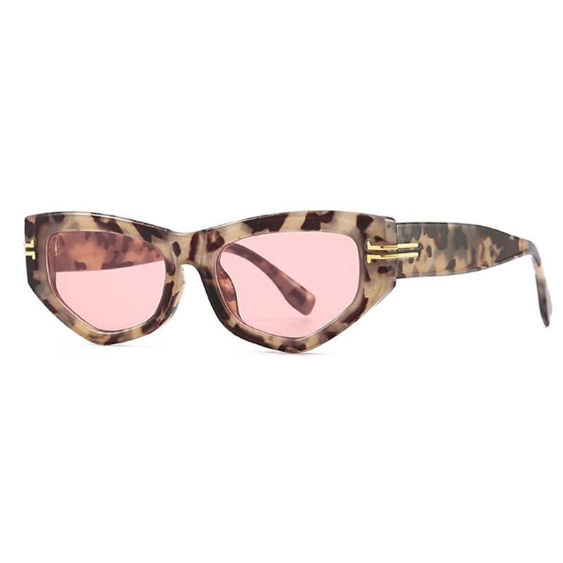 Fashion Brand Women's Glasses Trend Shades Luxury Cat Eye Sunglasses Ladies Elegant Black Vintage Eyewear U400