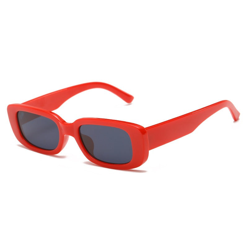 New fashionable small frame sunglasses for men and women trendy street style sunglasses rectangular gradient sunglasses