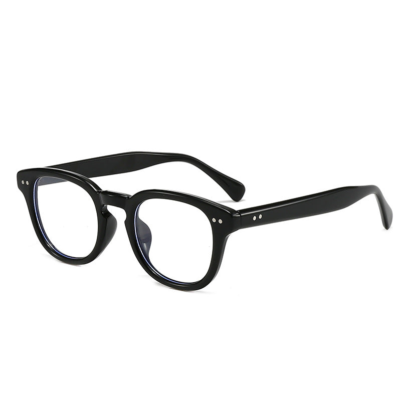Square Frame Sunglasses with Metal Rivets UV Protection, Fashionable Everyday Wear, Casual Sun Glasses