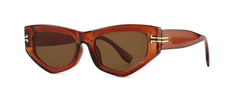 Fashion Brand Women's Glasses Trend Shades Luxury Cat Eye Sunglasses Ladies Elegant Black Vintage Eyewear U400