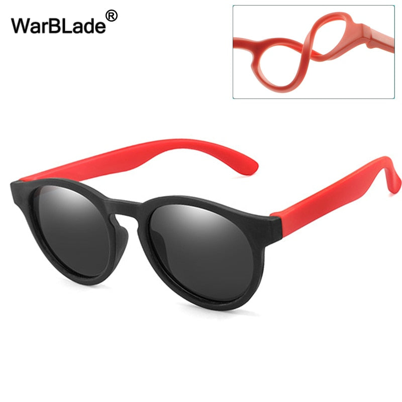 New Kids Polarized Sunglasses Round Children Sun Glasses Boys Girl Safety Glasses Baby Infant Shades Eyewear UV400