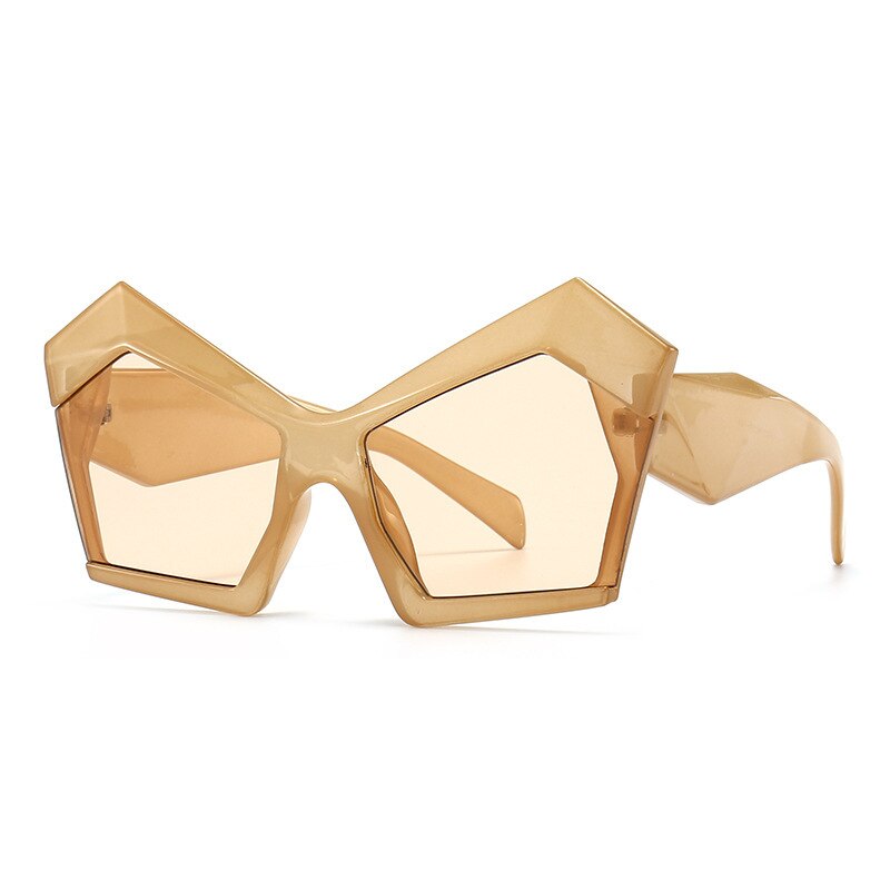 New Style Fashionable Big Frame Funny Hip-hop Sunglasses Catwalk Irregular Sunglasses Decorative Glasses