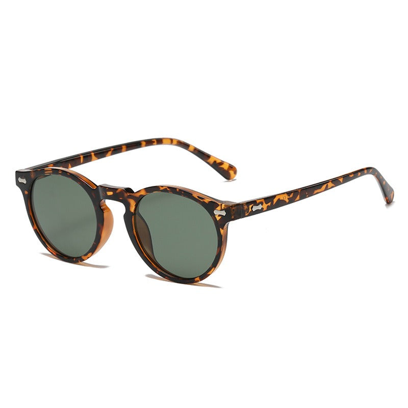 Fashion Sunglasses for Men Women Vintage Small Round Frame Sun Glasses Yellow Lens UV400 Goggles Shades Eyewear