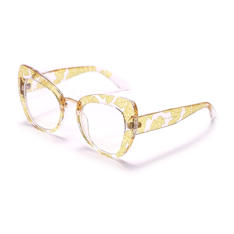 JASPEER Cat Eye Computer Glasses Women Anti Blue Ray Eye Glass Blue Light Blocking Prescription Optical Frames Female Eyewear