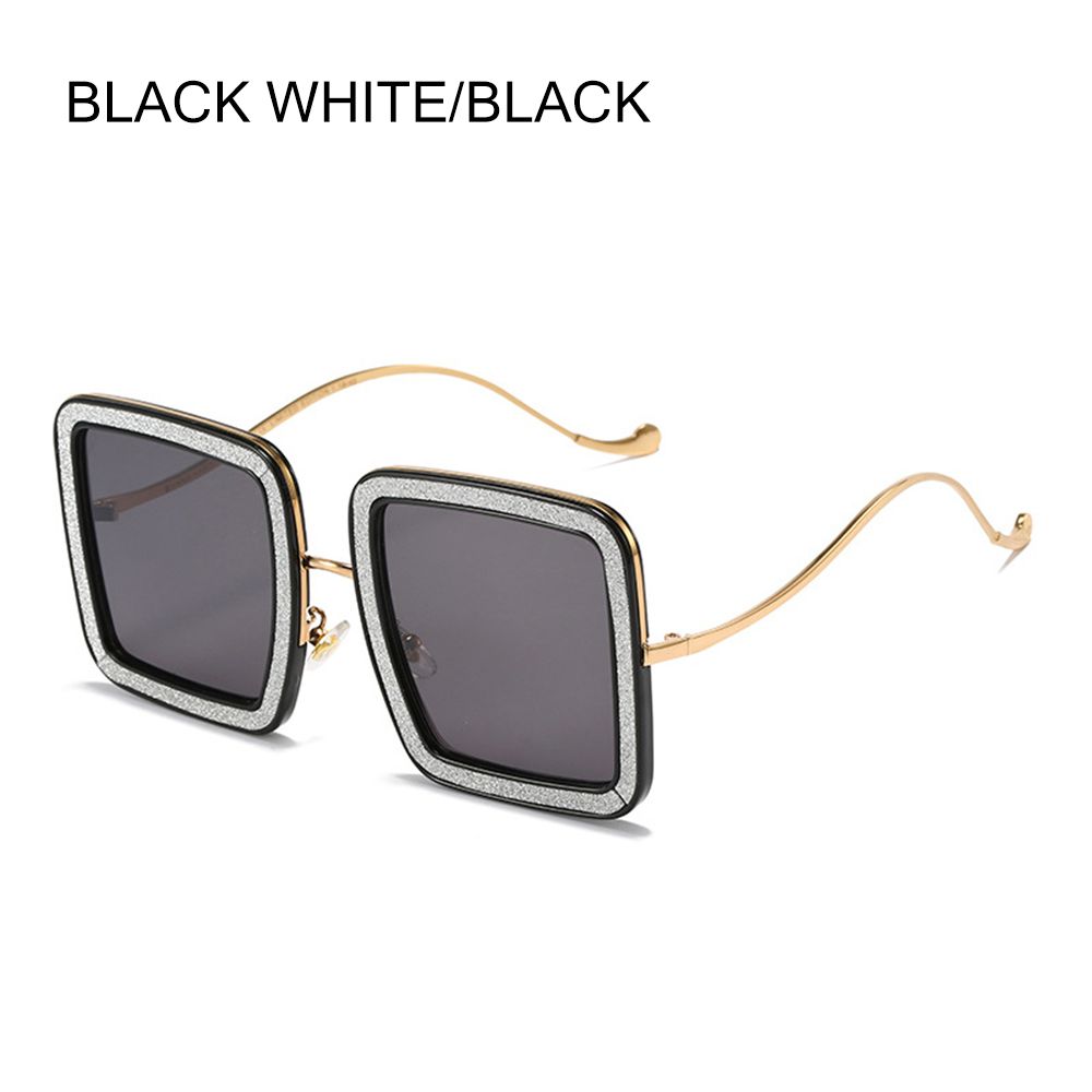 Oversized Sunglasses Women Square Luxury Diamond Shiny Crystal Sun Glasses Men UV400 Shades Eyewear