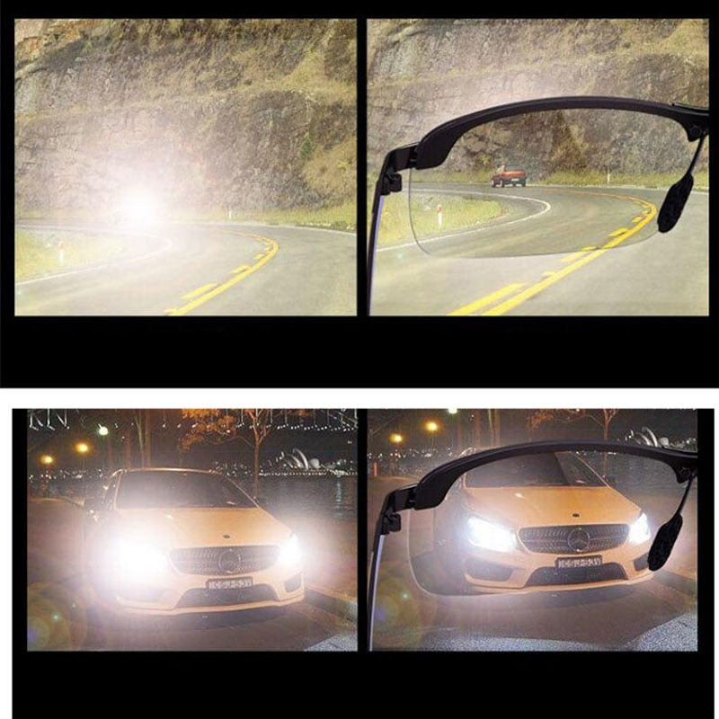 Photochromic Sunglasses Men Polarized driving Chameleon Glasses Male Change Color SunGlasses Day Night Vision Driving Eyewear