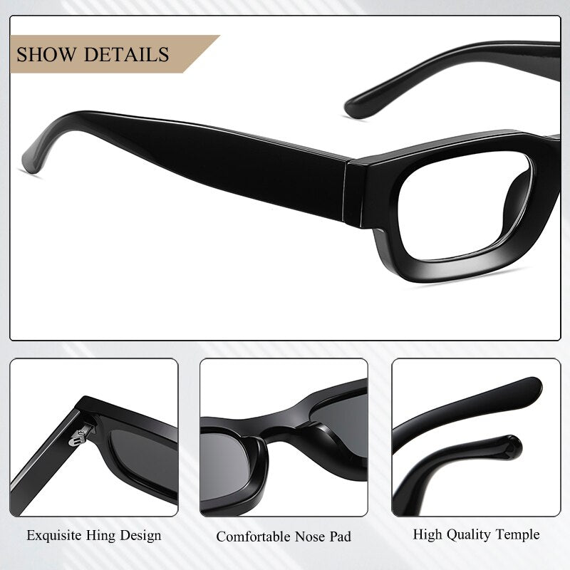 CRIXALIS Small Rectangle Polarized Sunglasses Women Brand Designer Sun Glasses For Ladies Shades Female Eyewear Anti-glare UV400