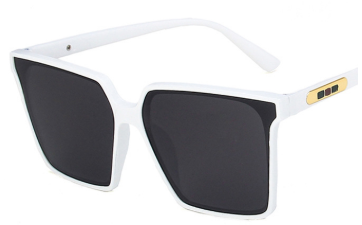 New Vintage Square Oversized Sunglasses Women Men Brand Designer Transparent Gradient Sun Glasses Big Frame Eyewear UV400