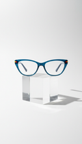 Cat-Eye Acetate Frame in Azure