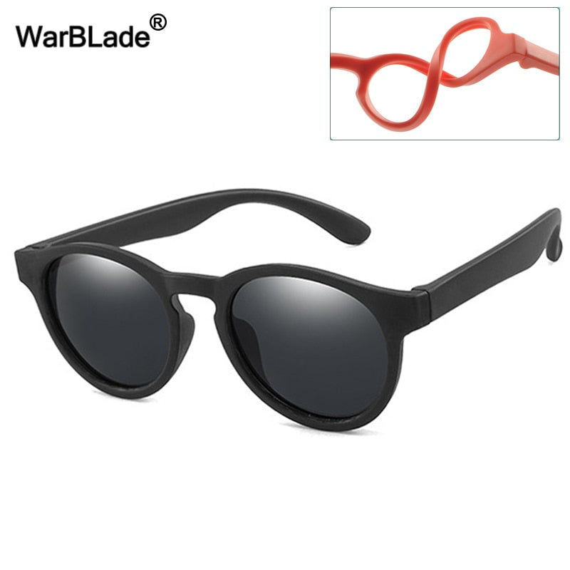 New Kids Polarized Sunglasses Round Children Sun Glasses Boys Girl Safety Glasses Baby Infant Shades Eyewear UV400