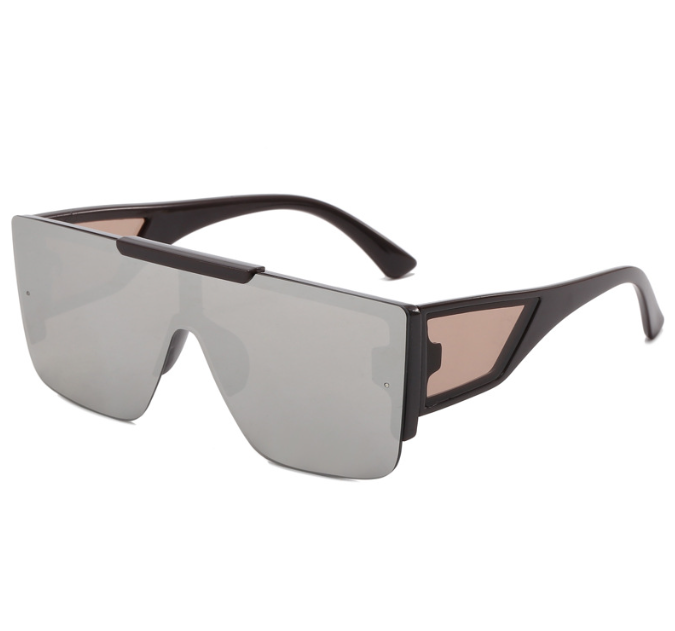 Simple and fashionable sunglasses Men frameless European and American street photography glasses