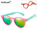 New Kids Polarized Sunglasses Round Children Sun Glasses Boys Girl Safety Glasses Baby Infant Shades Eyewear UV400