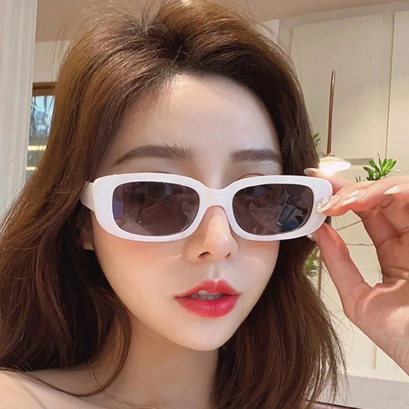 Fashionable women's sunglasses with small boxes, personalized men's sunglasses, sun protection and UV protection glasses
