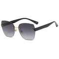 New Style Fashionable Large Frame Cut Edge Sunglasses Street Photography Trend Color Sunglasses Wear Glasses