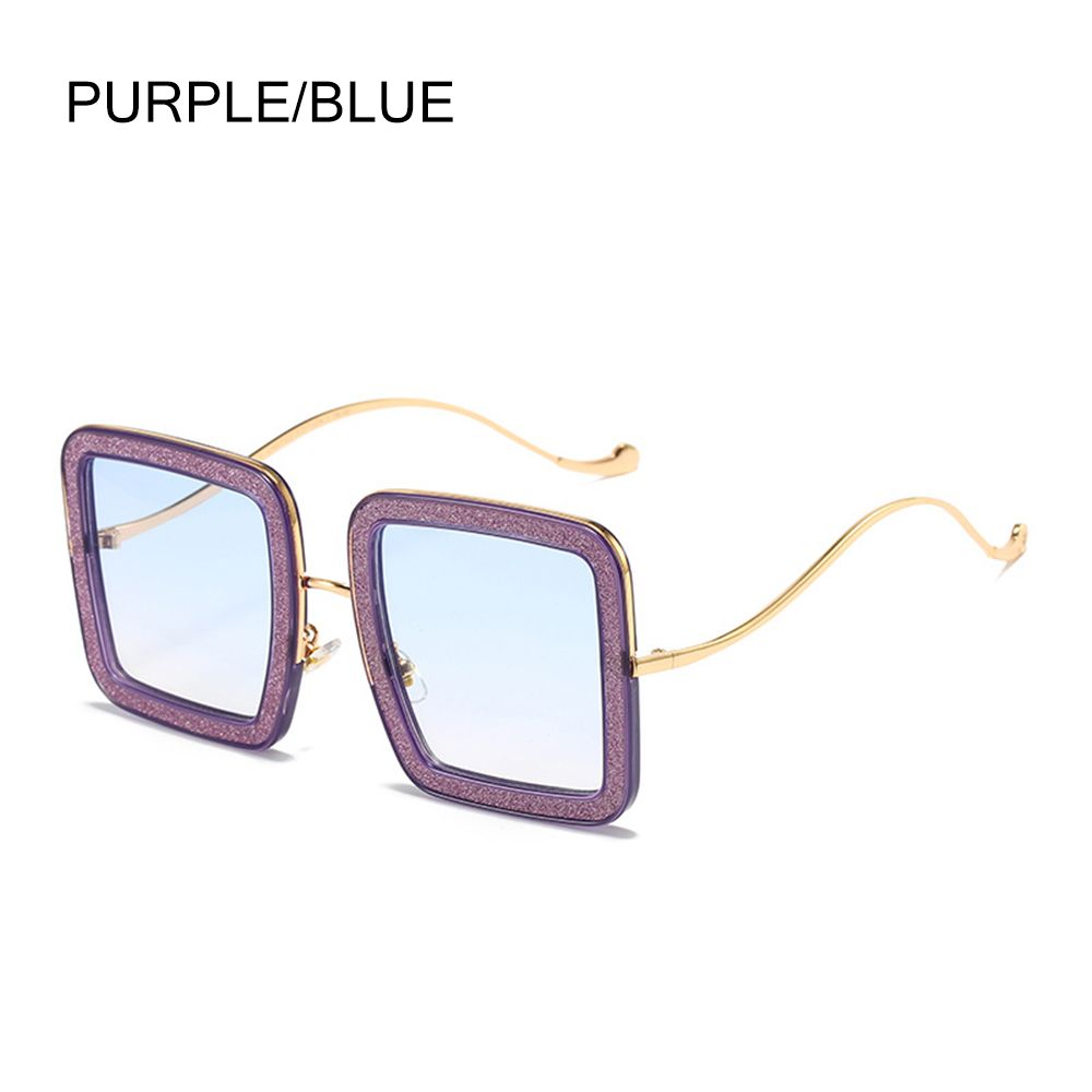 Oversized Sunglasses Women Square Luxury Diamond Shiny Crystal Sun Glasses Men UV400 Shades Eyewear