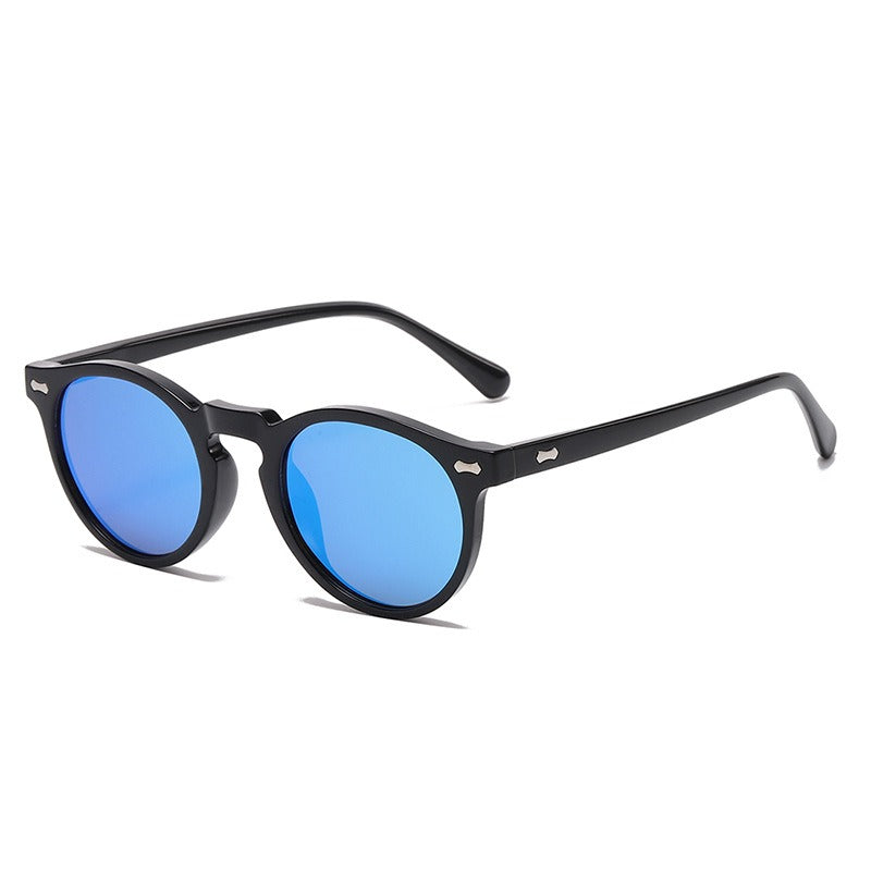 Fashion Sunglasses for Men Women Vintage Small Round Frame Sun Glasses Yellow Lens UV400 Goggles Shades Eyewear