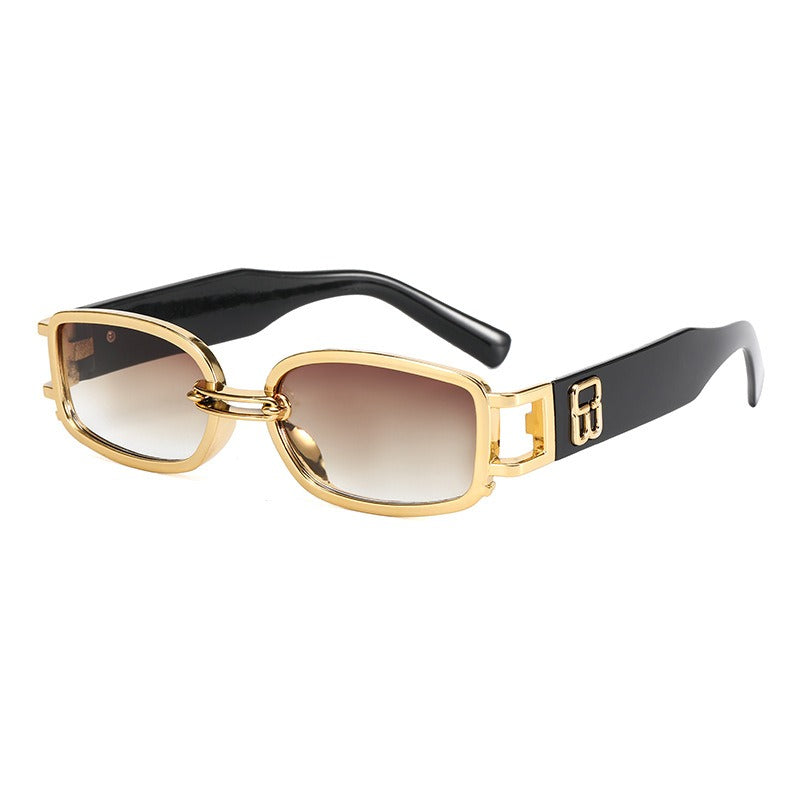 Fashionable Resin Sunglasses Men's Stall Red Transparent Glasses