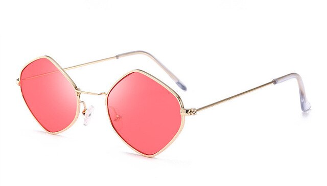 Polygon Sunglasses Women Men Brand Designer Vintage Sunglasses Clear Sun Glasses Sexy Fashion Couple Eyewear