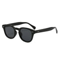 Square Frame Sunglasses with Metal Rivets UV Protection, Fashionable Everyday Wear, Casual Sun Glasses