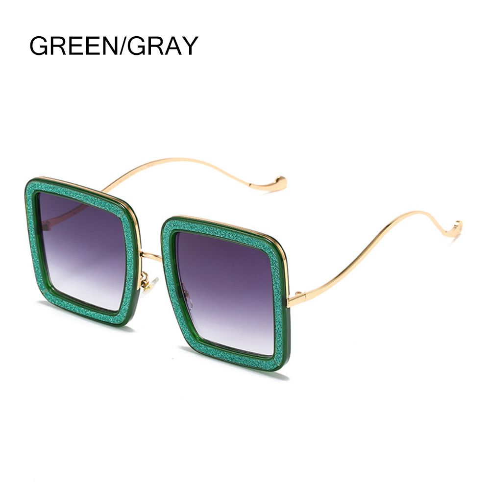 Oversized Sunglasses Women Square Luxury Diamond Shiny Crystal Sun Glasses Men UV400 Shades Eyewear