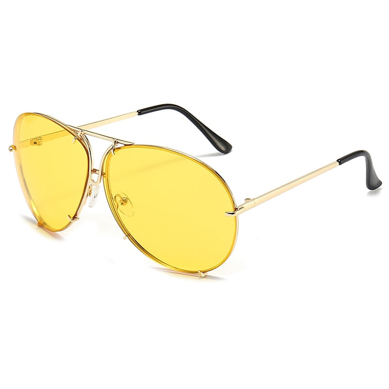 Fashion Pilot Sunglasses Women Men Brand Designer Retro Mirror Sun Glasses Silver Outdoor Driving Eyewear Shades for Women
