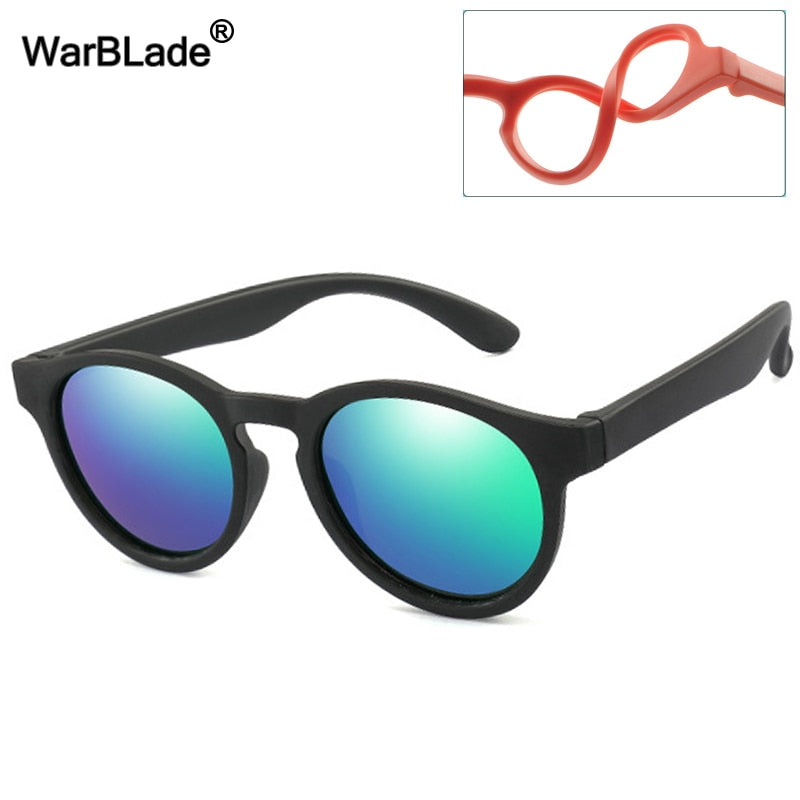 New Kids Polarized Sunglasses Round Children Sun Glasses Boys Girl Safety Glasses Baby Infant Shades Eyewear UV400