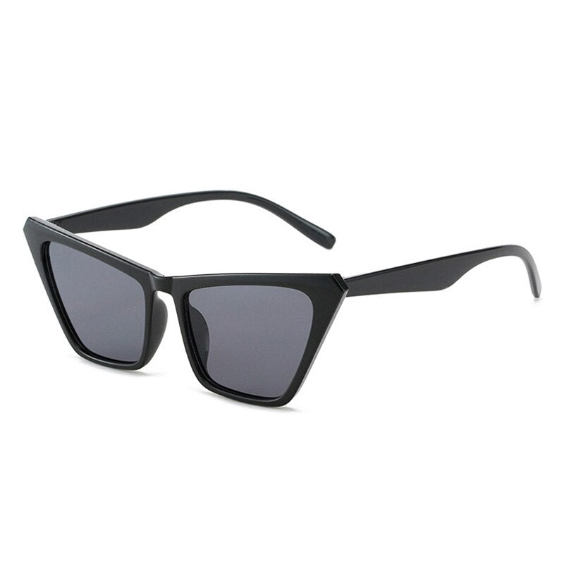 Fashion Retro Cat Eye Sunglasses Green Yellow Shades Eyewear for Women/Men Gradient Glasses