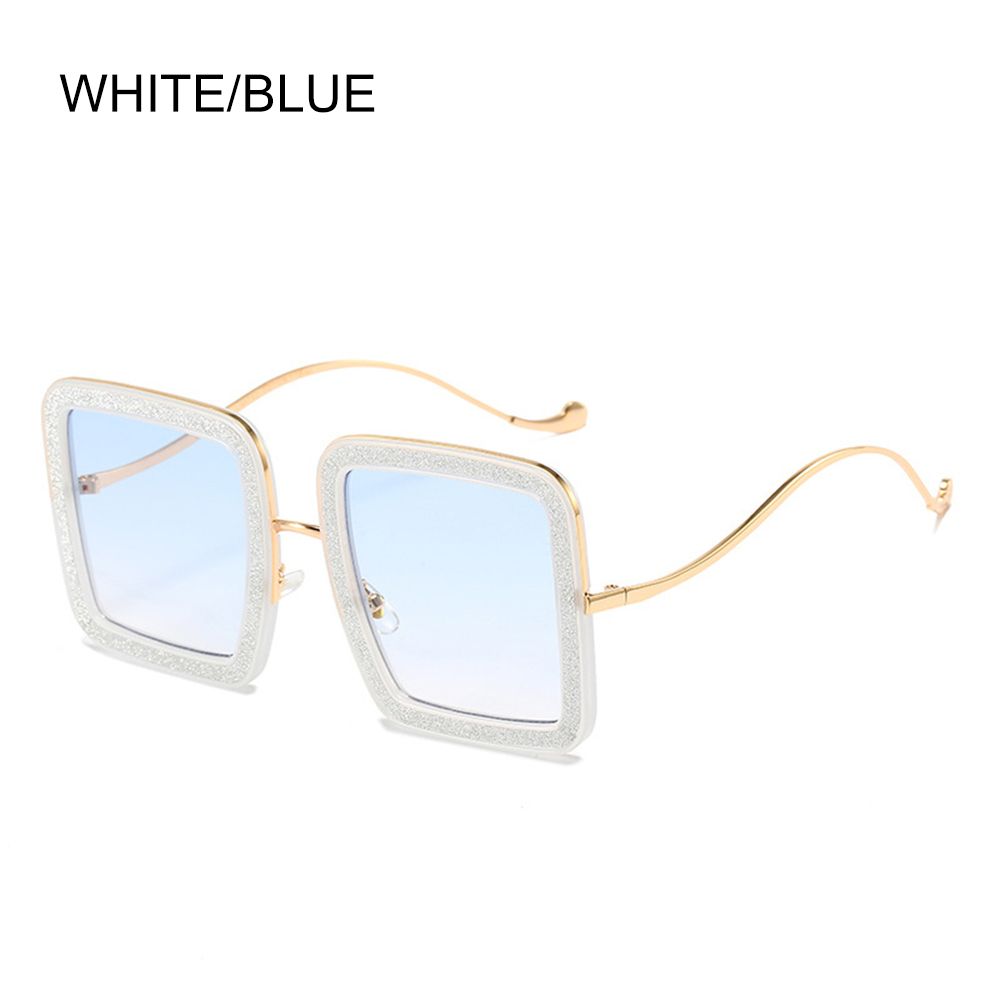 Oversized Sunglasses Women Square Luxury Diamond Shiny Crystal Sun Glasses Men UV400 Shades Eyewear