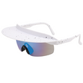 New large frame riding glasses for men and women's fashionable colorful hat sunglasses personalized brim sunglasses