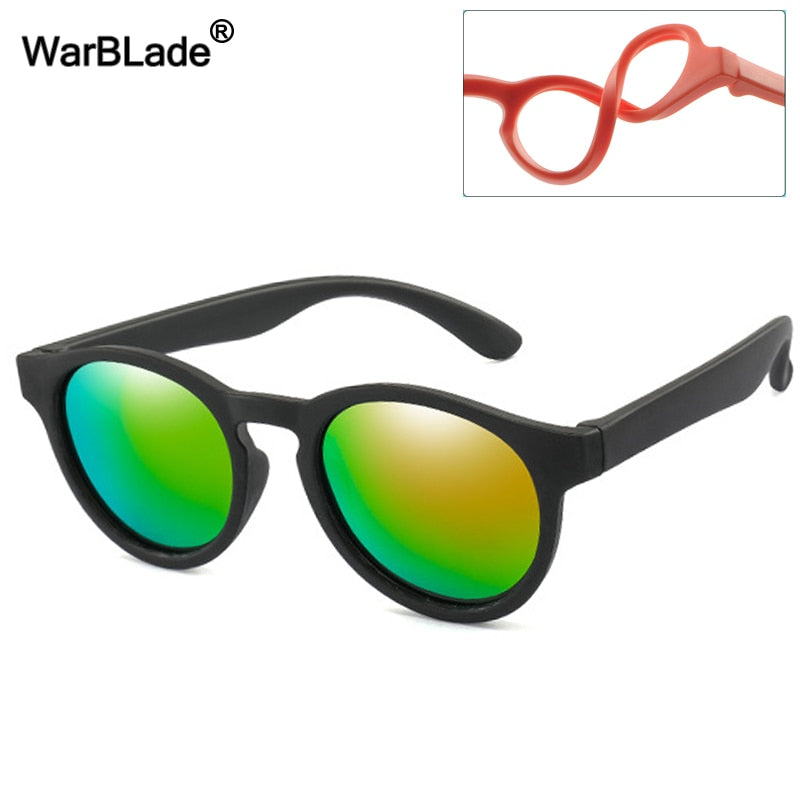New Kids Polarized Sunglasses Round Children Sun Glasses Boys Girl Safety Glasses Baby Infant Shades Eyewear UV400