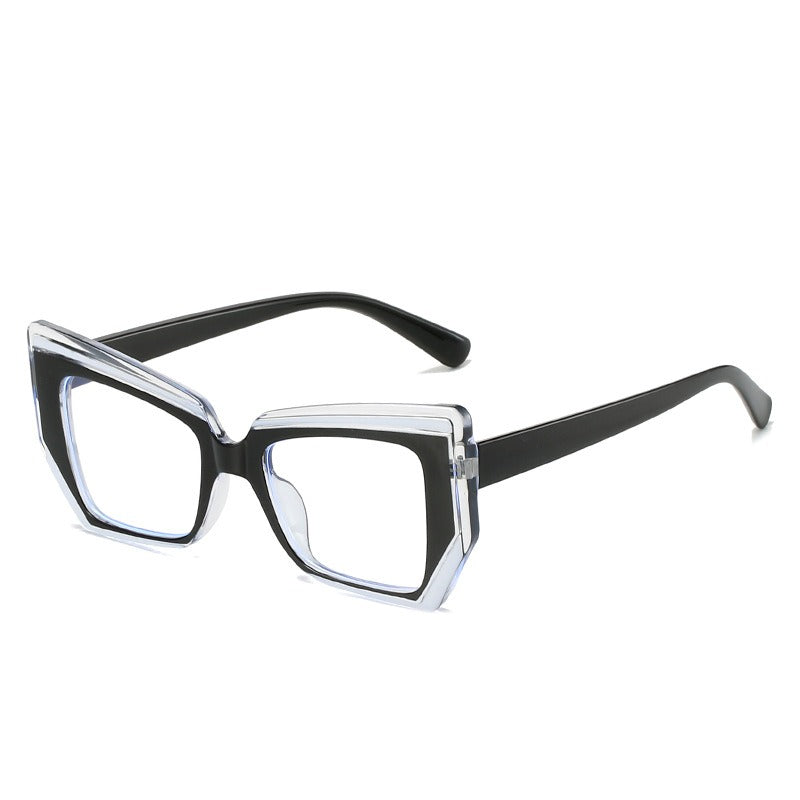 Glasses women's fashionable literary flat frames