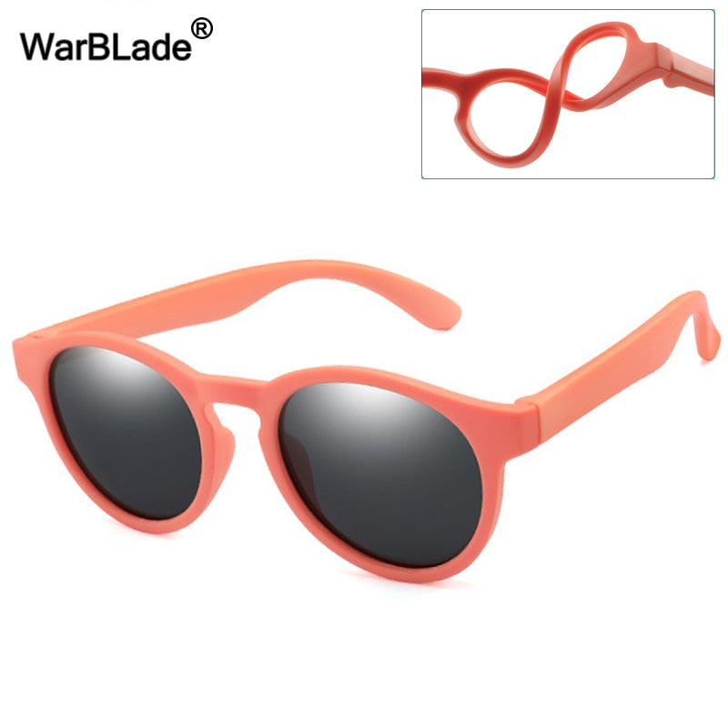 New Kids Polarized Sunglasses Round Children Sun Glasses Boys Girl Safety Glasses Baby Infant Shades Eyewear UV400