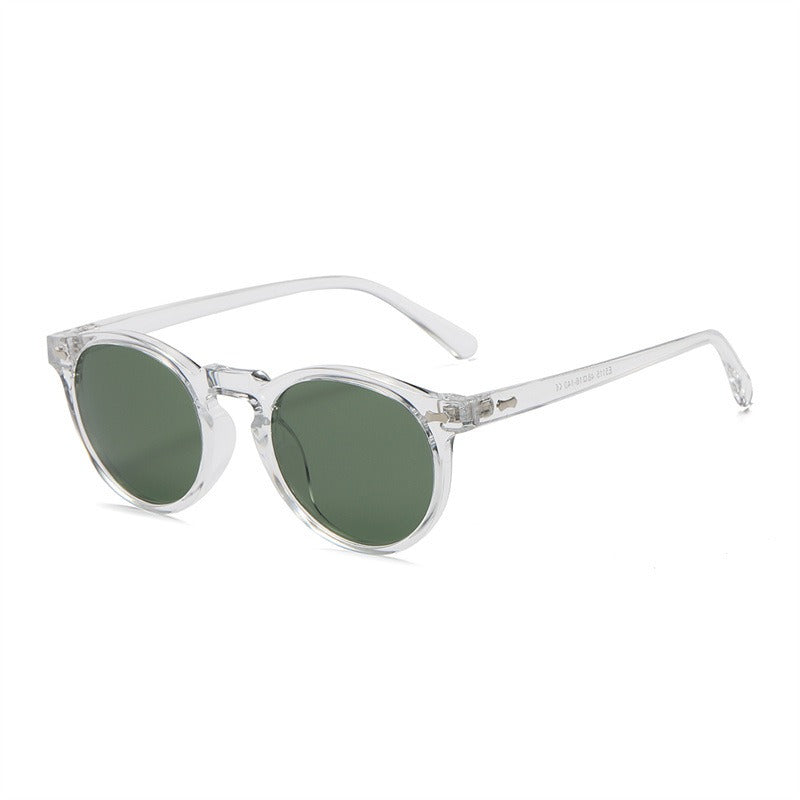 Fashion Sunglasses for Men Women Vintage Small Round Frame Sun Glasses Yellow Lens UV400 Goggles Shades Eyewear