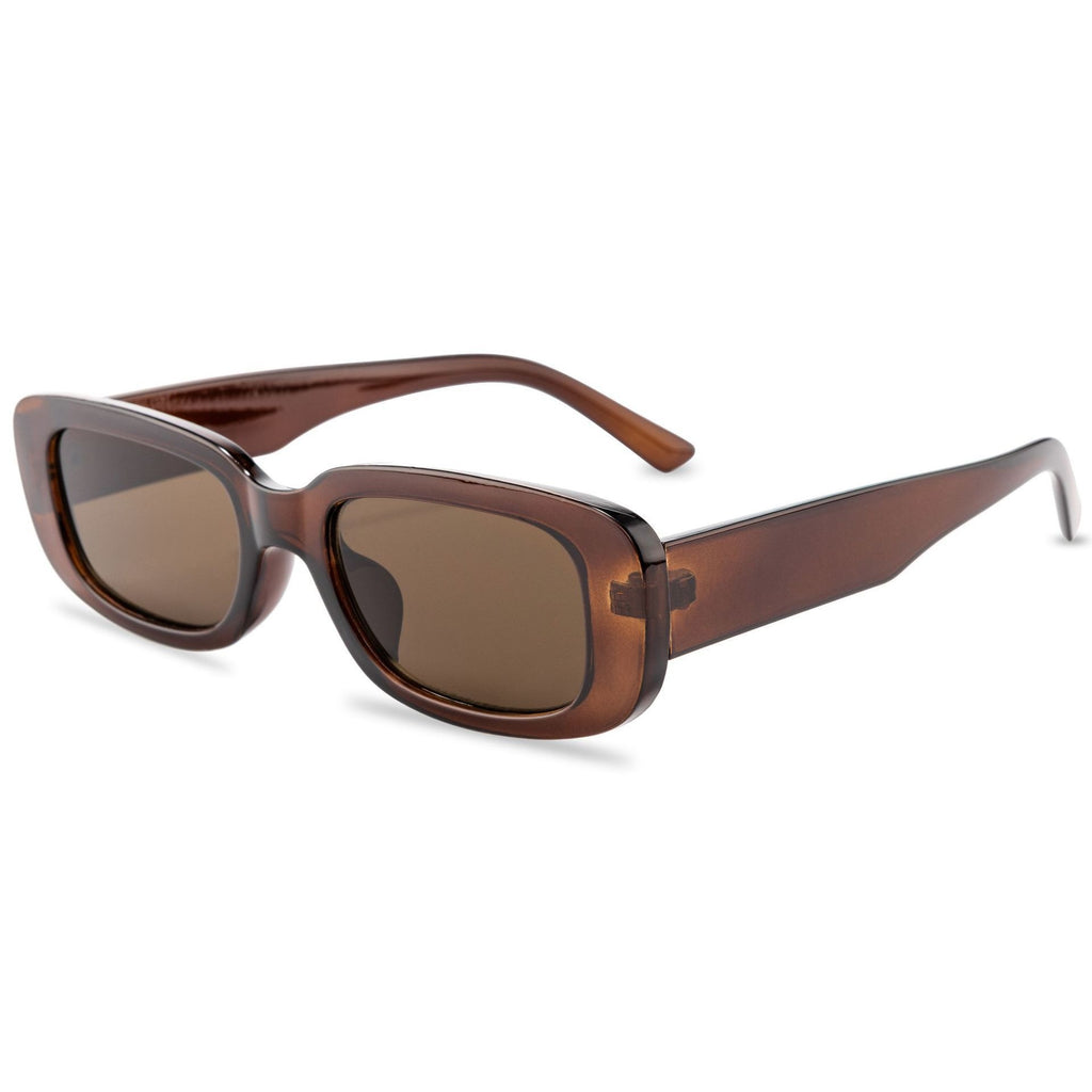 Fashionable women's sunglasses with small boxes, personalized men's sunglasses, sun protection and UV protection glasses