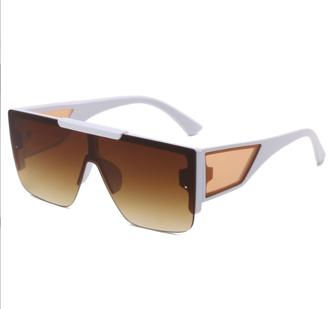 Simple and fashionable sunglasses Men frameless European and American street photography glasses