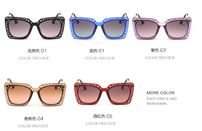 Sunglasses Luxury Brand Design Women Metal Sun glasses Fashion Lady Shades UV400 Eyewear oculos gafas de sol