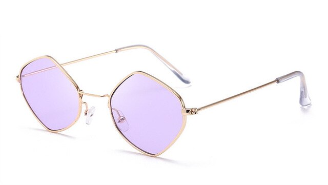 Polygon Sunglasses Women Men Brand Designer Vintage Sunglasses Clear Sun Glasses Sexy Fashion Couple Eyewear