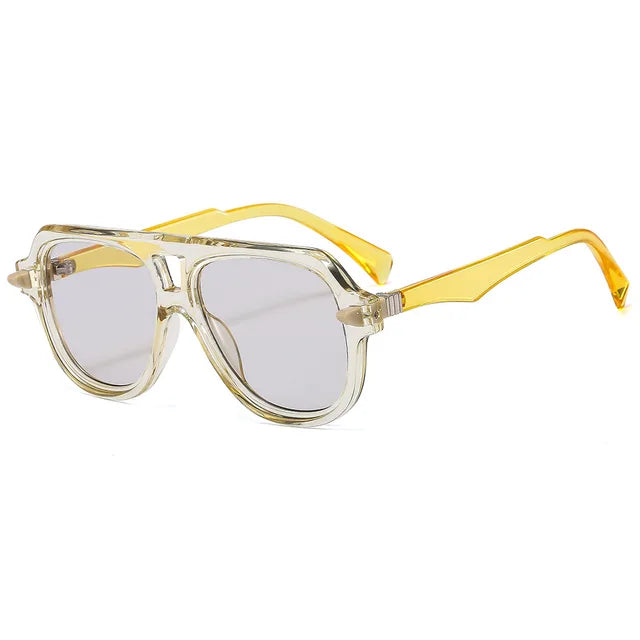 Men's trendy sunglasses with pilot frames for fashionable women