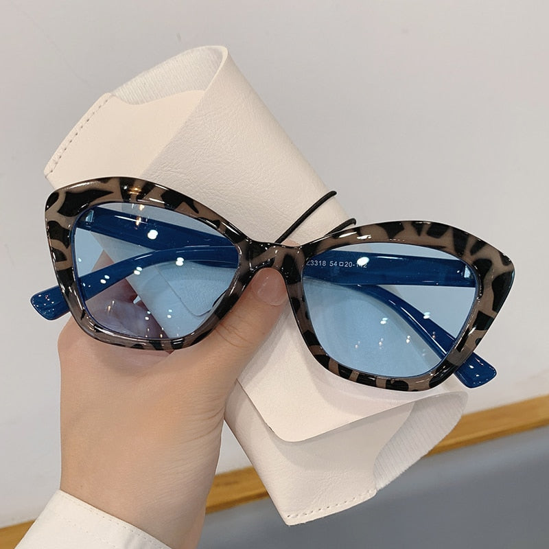 Fashion Cat Eye Sunglasses for Women Vintage Shades UV400 Brand Designer Men Trendy Multicolor Eyewear for Lady