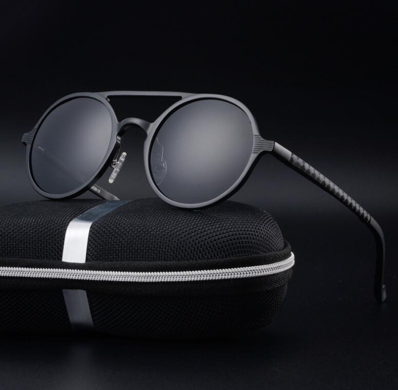 Retro Aluminum Magnesium Sunglasses Polarized Vintage Eyewear Accessories Women Sun Glasses Driving Men Round Sunglasses