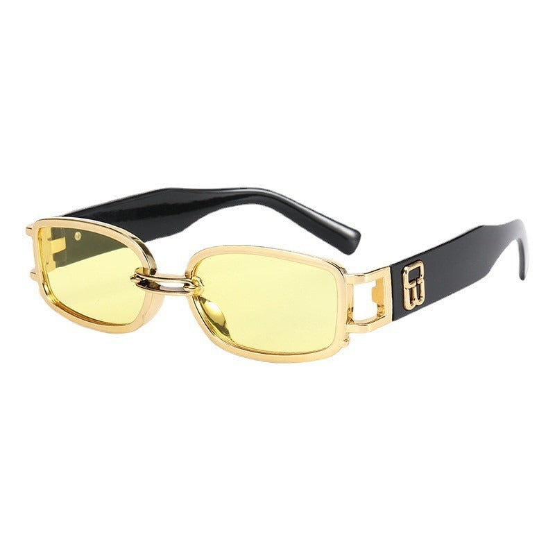 Fashionable Resin Sunglasses Men's Stall Red Transparent Glasses