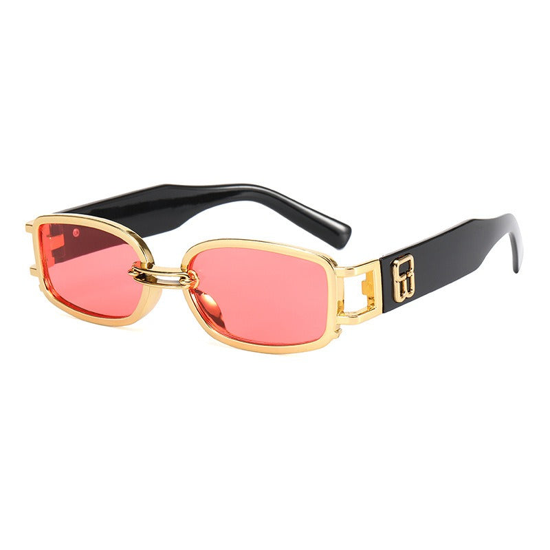 Fashionable Resin Sunglasses Men's Stall Red Transparent Glasses