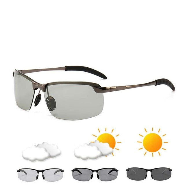 Photochromic Sunglasses Men Polarized driving Chameleon Glasses Male Change Color SunGlasses Day Night Vision Driving Eyewear