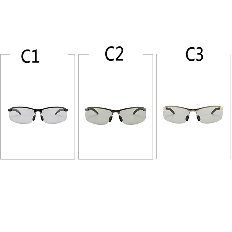 Photochromic Sunglasses Men Polarized driving Chameleon Glasses Male Change Color SunGlasses Day Night Vision Driving Eyewear
